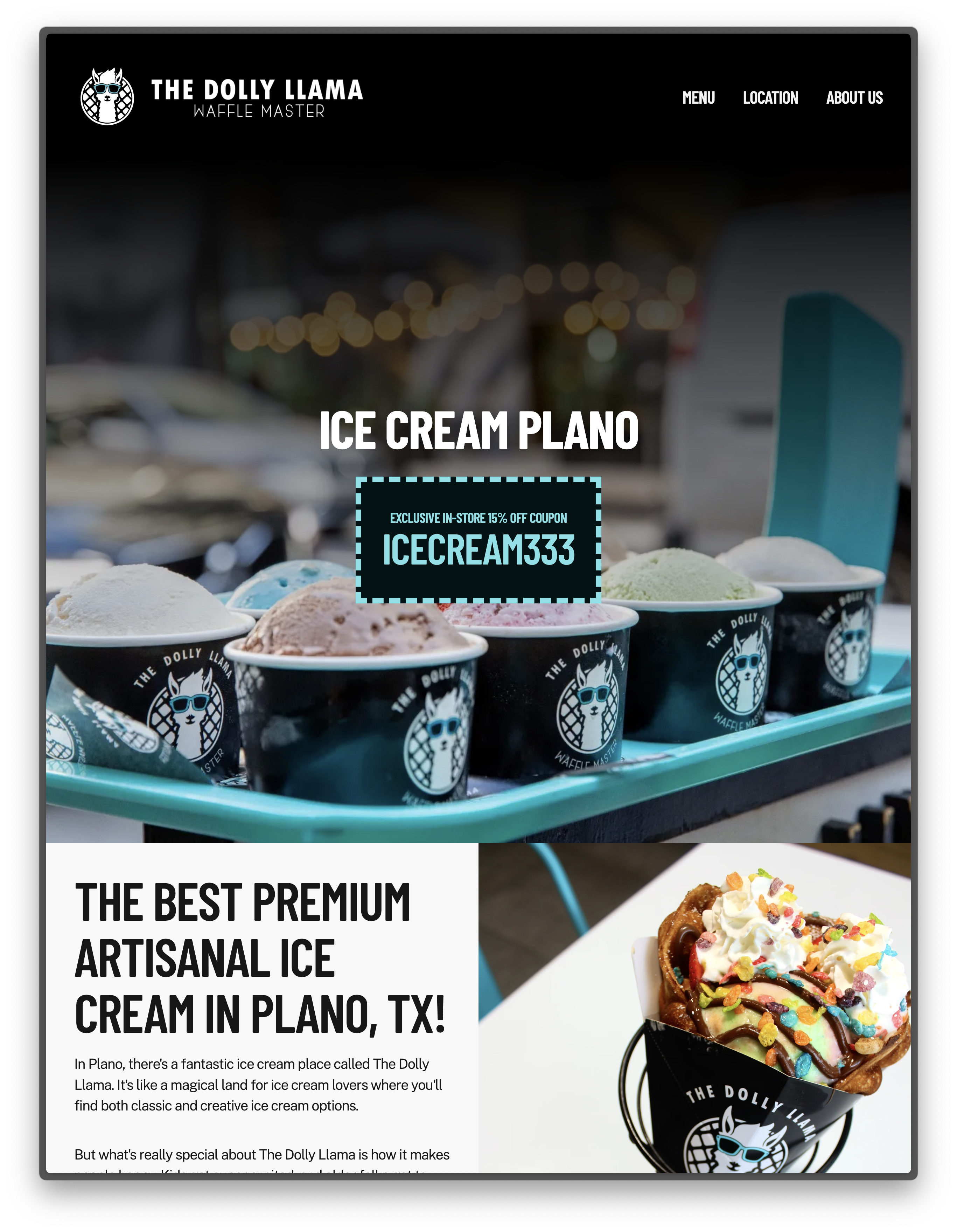Local area franchisee website design